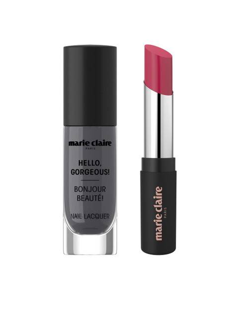 

Marie Claire Set of My Match Lipstick & Nail Lacquer, Pink