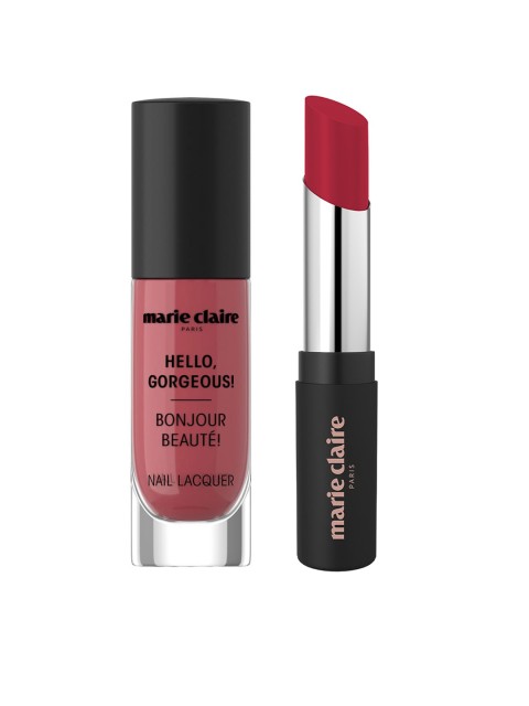 

Marie Claire Set of My Match Lipstick & Nail Lacquer, Red