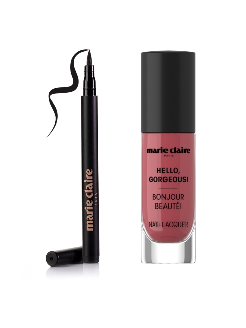 

Marie Claire Hello Gorgeous Sketch Eyeliner and Nail Lacquer - Pink Coral, Black