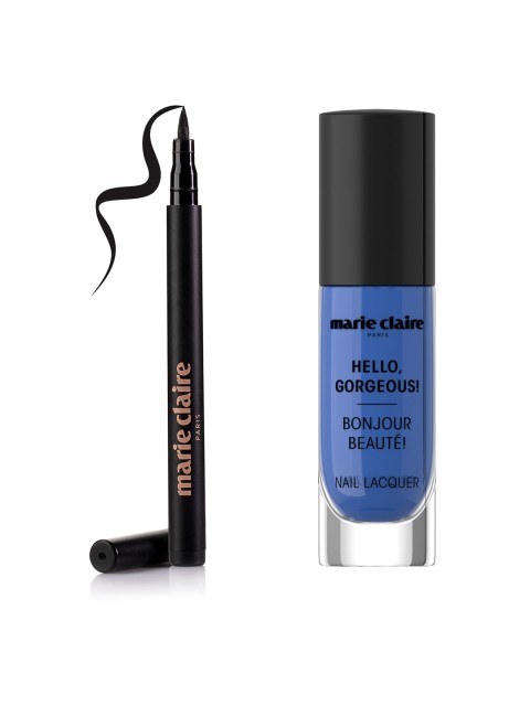 

Marie Claire Set of Eyeliner & Nail Lacquer, Black