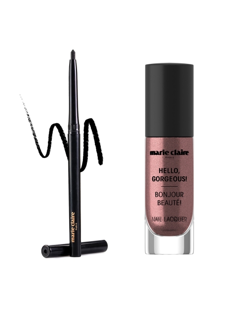 

Marie Claire Set of Kajal & Nail Lacquer, Black