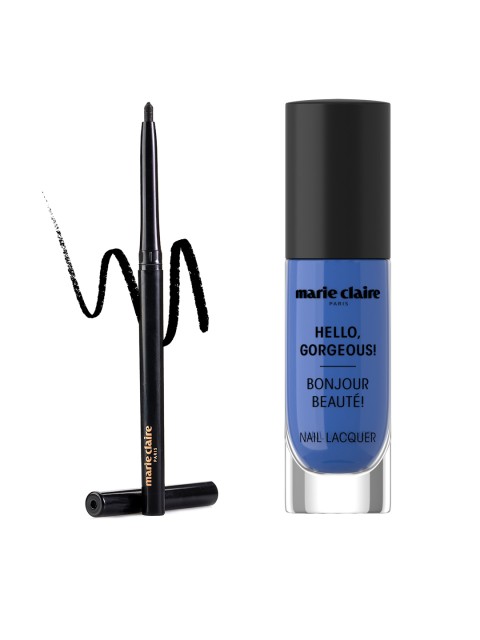 

Marie Claire Set of Nail Lacquer & Kohl Me Baby Eye Kajal, Black
