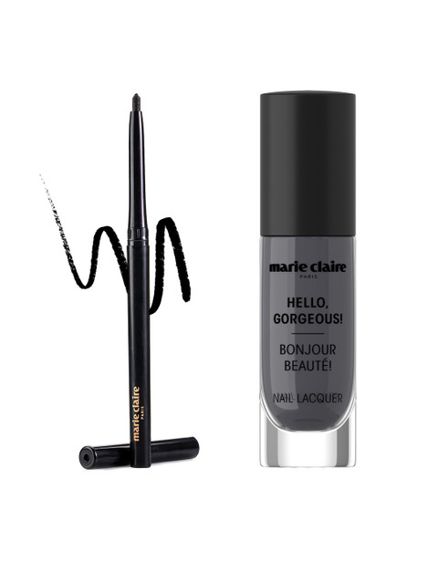 

Marie Claire Set of Nail Lacquer & Kohl Me Baby Eye Kajal, Grey