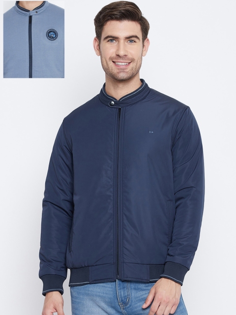 

Okane Men Navy Blue Reversible Padded Jacket