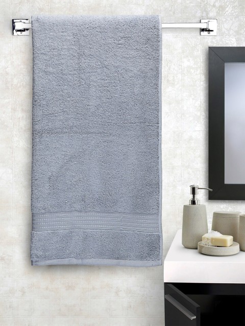 

Creeva Blue Solid 575 GSM Cotton Bath Towel