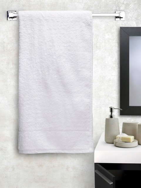 

Creeva White Solid 650 GSM Cotton Bath Towel