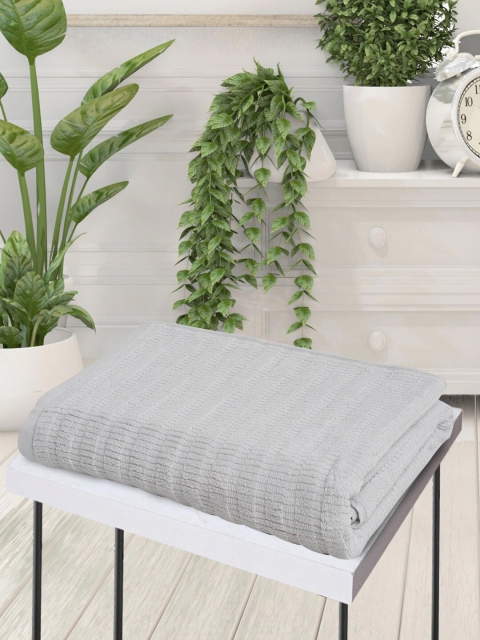 

Creeva Silver-Coloured Solid 550 GSM Cotton Bath Towel