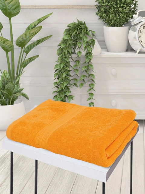 

Creeva Orange Solid 500 GSM Cotton Bath Towel