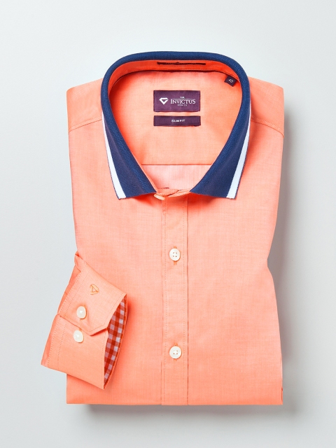 

INVICTUS Men Orange Slim Fit Formal Shirt