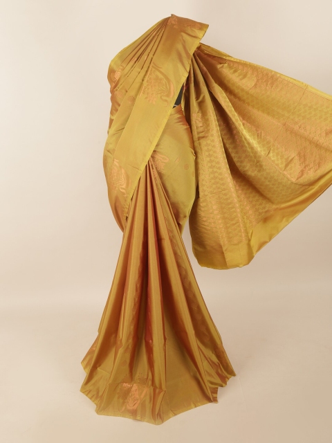 

Pothys Gold-Toned Woven Design Zari Pure Silk Saree