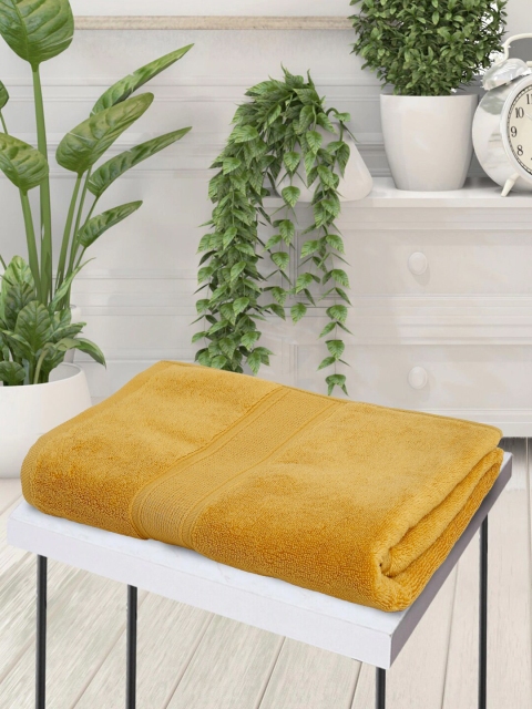 

Creeva Gold-Coloured Solid 500 GSM Cotton Bath Towel