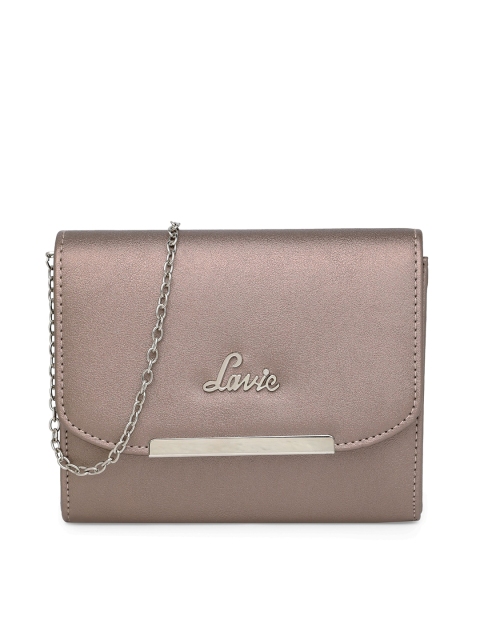 

Lavie Mauve Solid SHIMMY Structured Sling Bag