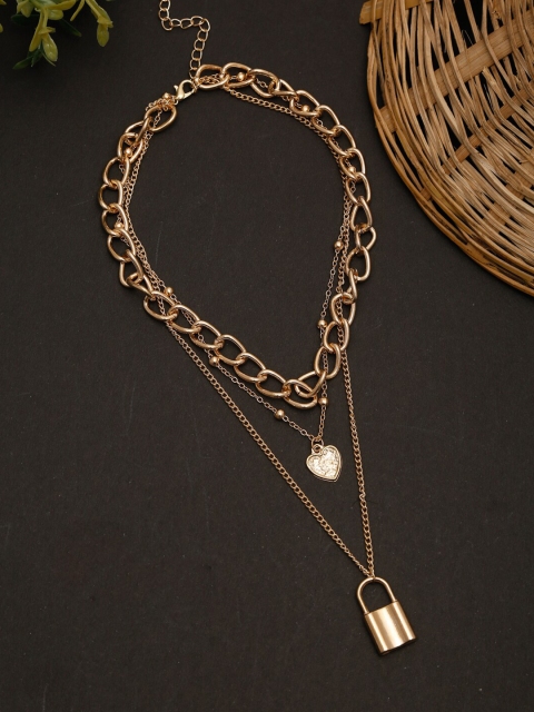 

Celena Cole Gold-Toned Gold-Plated Layered Necklace