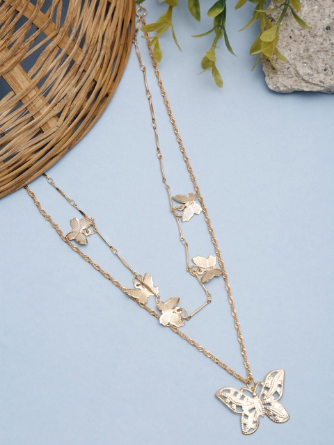 

Celena Cole Gold-Toned Gold-Plated Layered Necklace