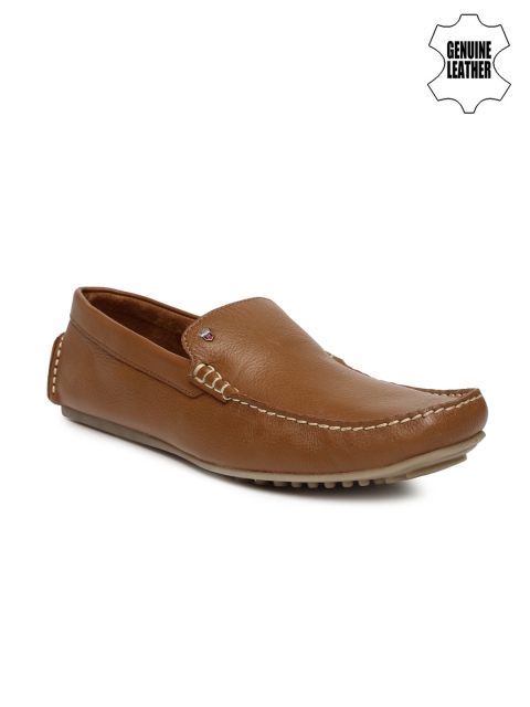 

Louis Philippe Men Tan Brown Solid Genuine Leather Driving Shoes