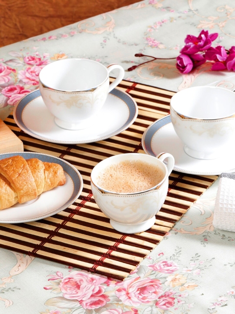 

Noritake Hearth Collection Royal Fountain 12 Pcs Tea Set, White