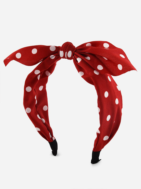 

Toniq Kids Girls Red & White Polka Dot Hairband