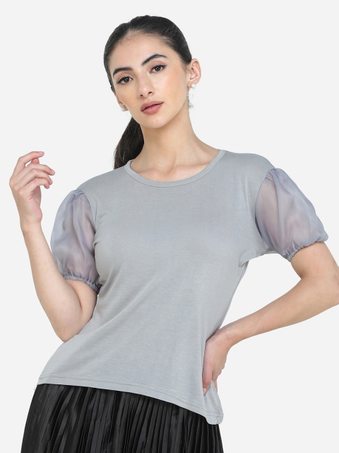 

DECHEN Grey Regular Top