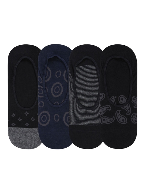 

Bonjour Men Cotton Loafer Socks - Pack Of 4, Multi