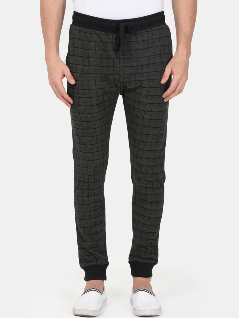 

Masculino Latino Men Green & Black Checked Joggers