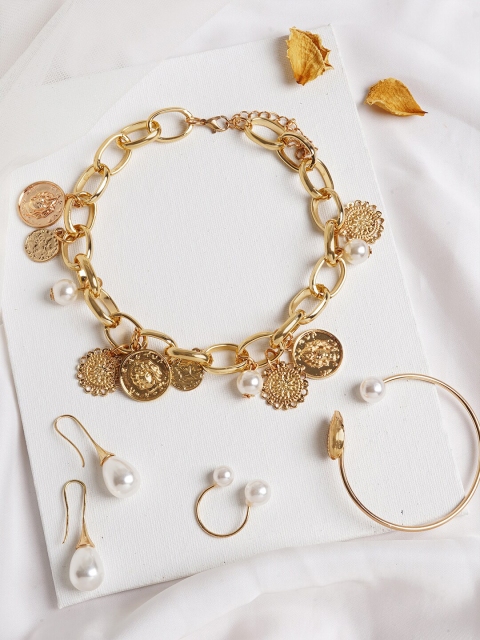 

JOKER & WITCH Gold-Toned Pearl Jewellery Set