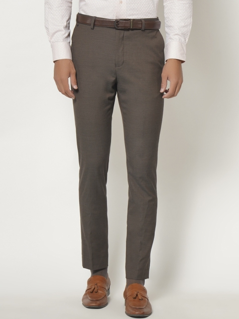 

Blackberrys Men Brown Formal Trousers