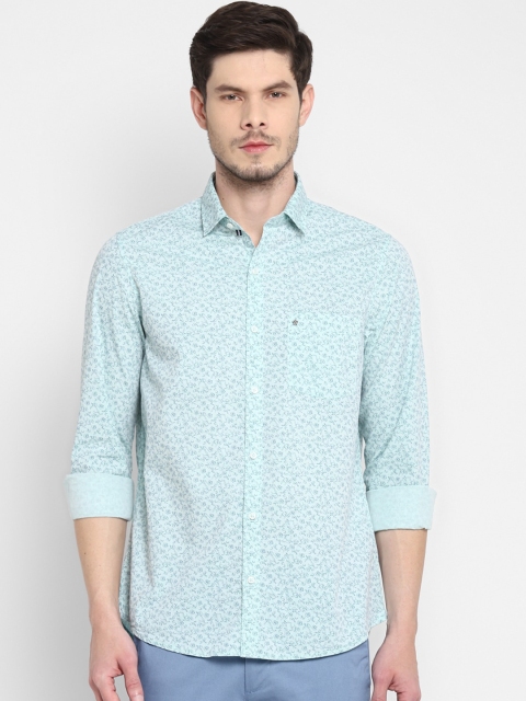 

Turtle Men Green Slim Fit Opaque Printed Casual Shirt