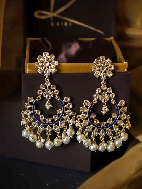 

Bellofox Blue Contemporary Chandbalis Earrings