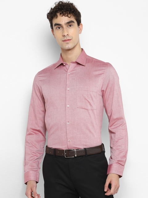

Turtle Men Red Slim Fit Opaque Cotton Formal Shirt