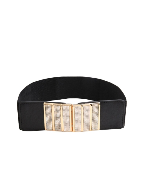 

CRUSSET Women Black Belt with Embellished Closure