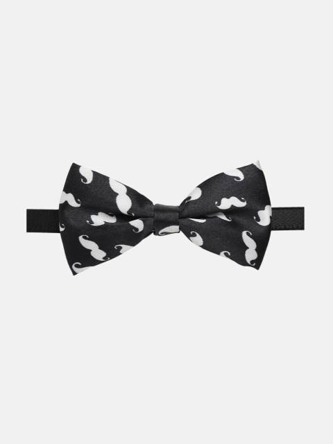 

NEO NATIVES Boys Black & White Printed Bow Tie