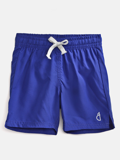 

Gini and Jony Boys Blue Solid Mid-Rise Above Knee Length Shorts