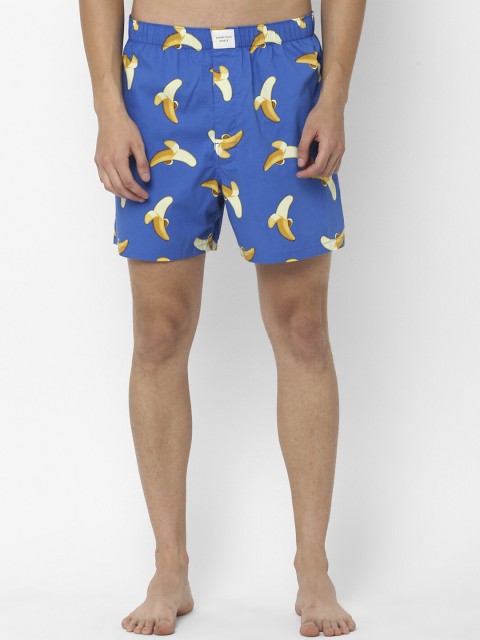 

AMERICAN EAGLE OUTFITTERS Men Blue & Yellow Printed Boxers - WEE0231100976