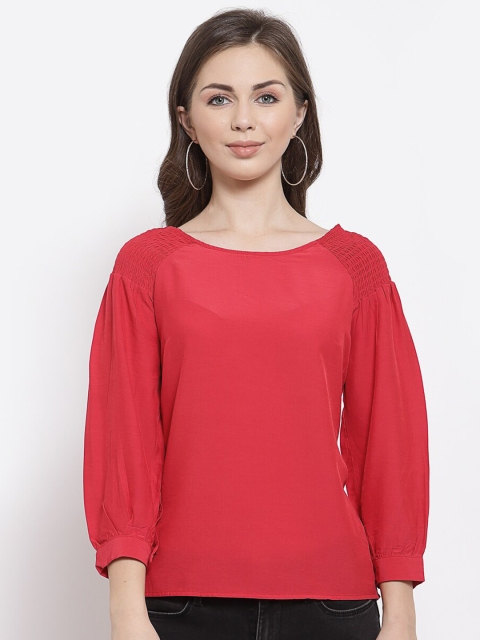 

Mafadeny Red Regular Top