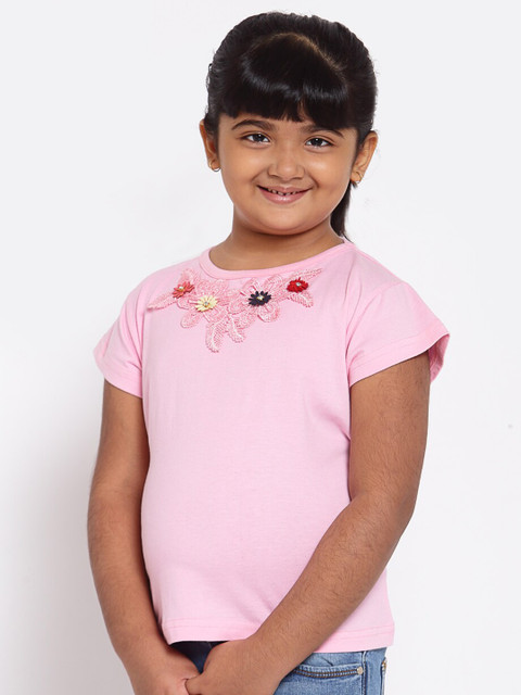 

NYNSH Pink Cotton Regular Top