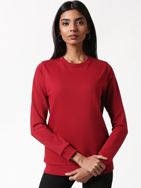 

Bewakoof Women Red Pullover Sweater
