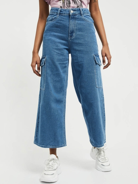 

max Women Blue Clean Look Slim Fit Non Stretchable Jeans