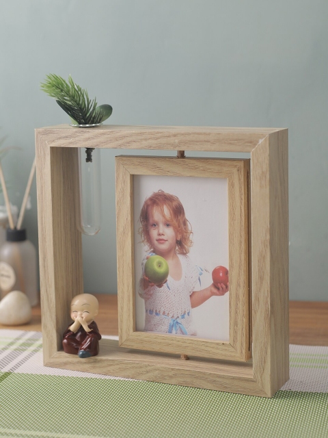 

House Of Accessories Brown Solid Table Photo Frame