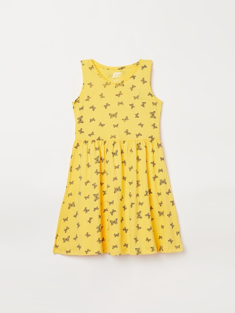 

Fame Forever by Lifestyle Girls Yellow Conversational Printed Dress