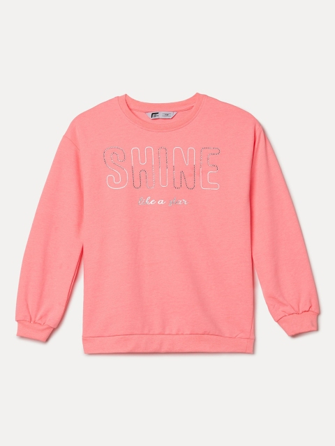 

Fame Forever by Lifestyle Girls Coral Printed Sweatshirt