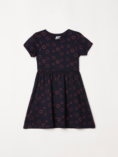 

Fame Forever by Lifestyle Navy Blue & Rust Dress