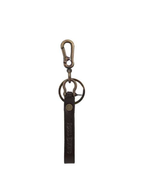 

Royal Enfield Brown & Gold-Toned Metal Loop Key Chain