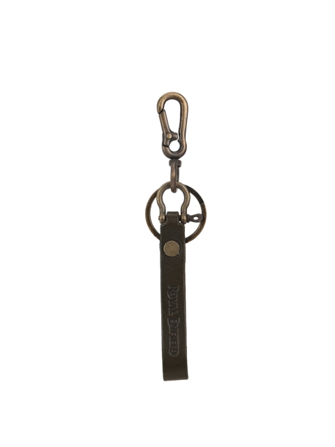 

Royal Enfield Olive-Green Textured Leather Key Chain