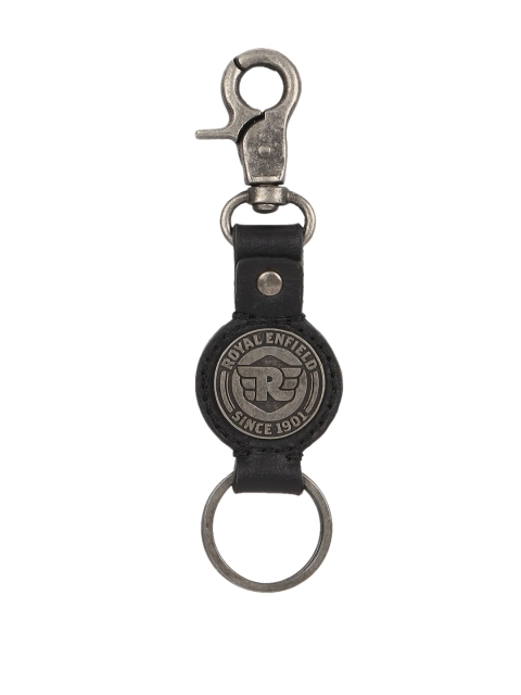 

Royal Enfield Black & Grey Leather Riding Keychain