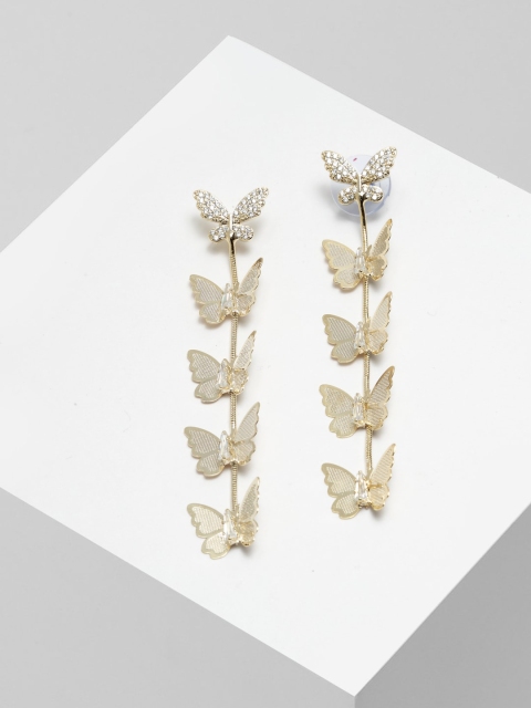 

AVANT-GARDE PARIS Gold-Toned Butterfly Drop Earrings
