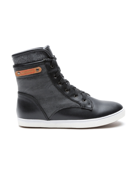 

Carlton London Women Black Solid High-Top Boots