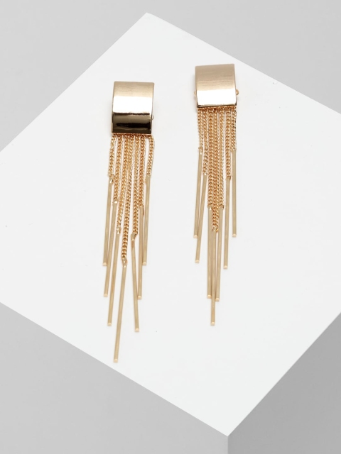 

AVANT-GARDE PARIS Gold-Toned Contemporary Drop Earrings