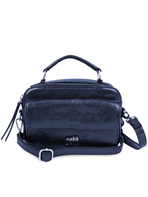

echt Blue Leather Sling Bag Handbags