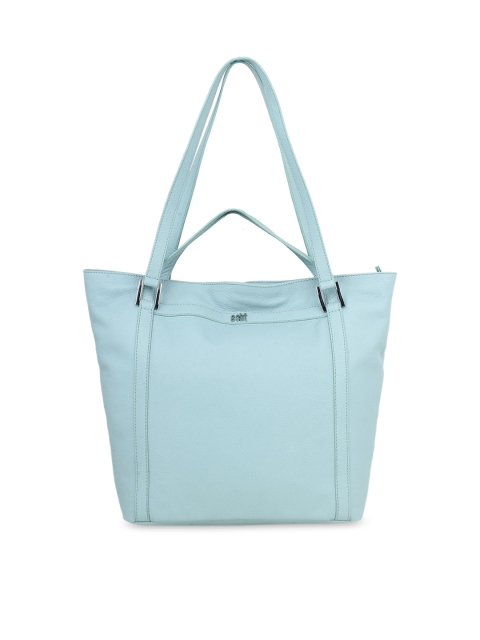 

echt Blue Leather Shopper Handbags