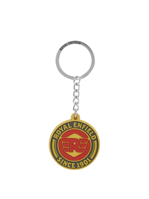 

Royal Enfield Yellow & Red RE Seal Logo Keychain